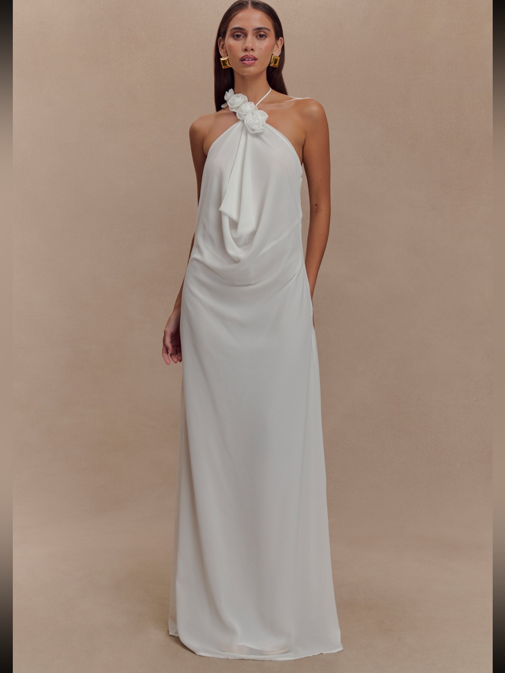 Rosalia Cowl Neck Maxi Dress